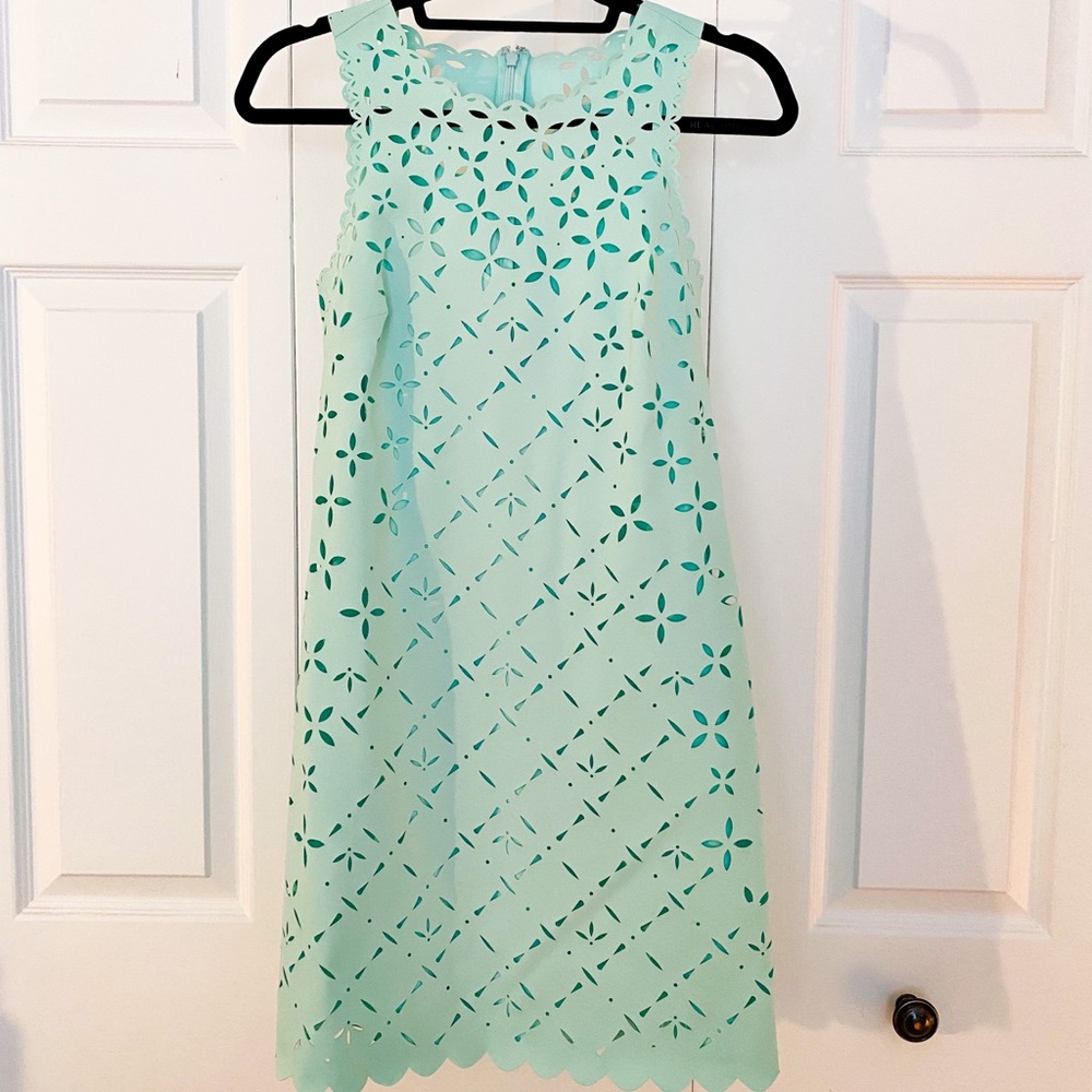 J. Crew laser cut shift dress